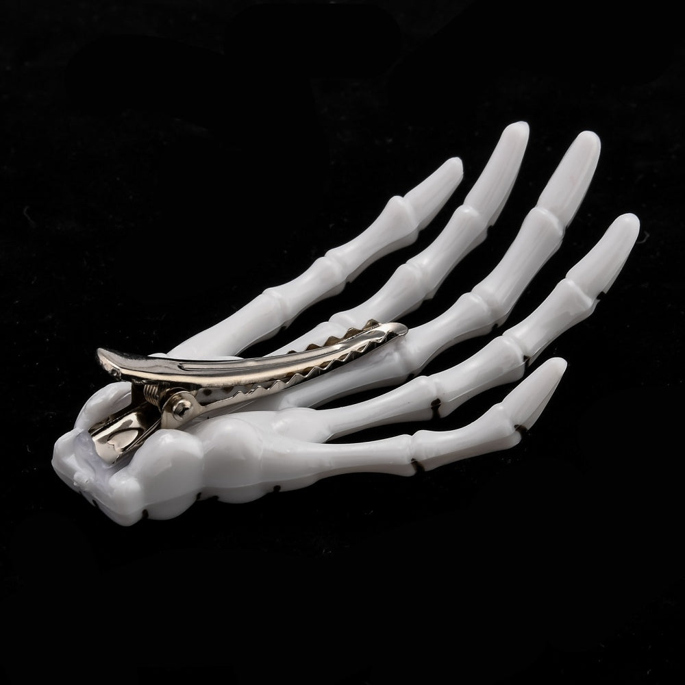 Skeleton Hands Hair Clip Set