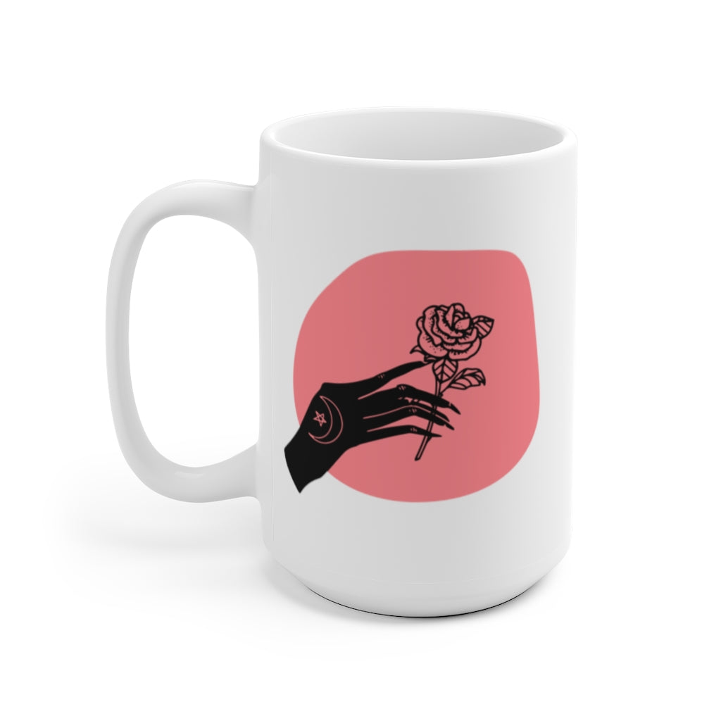 Witch Hands Rose Ceramic Mug