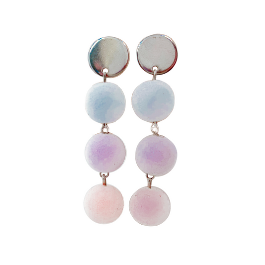 Cotton Candy Flocked Earring