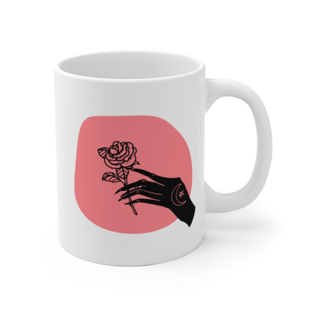 Witch Hands Rose Ceramic Mug