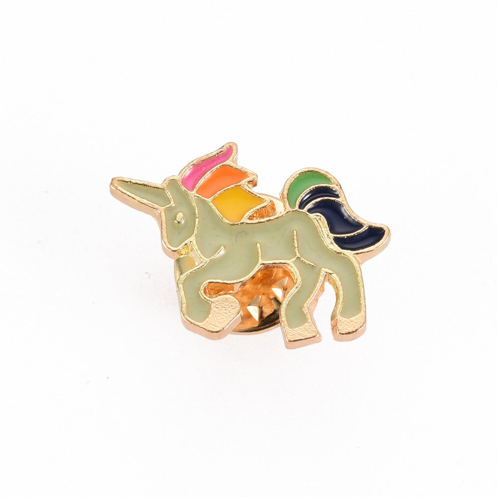 Small Unicorn Rainbow Enamel Pin