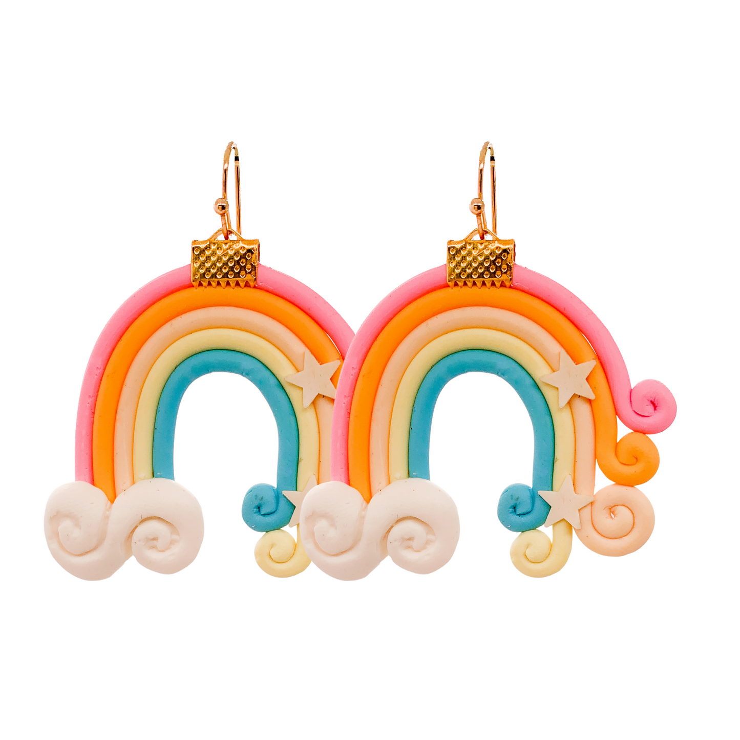 Over the Rainbow Clay Earrings