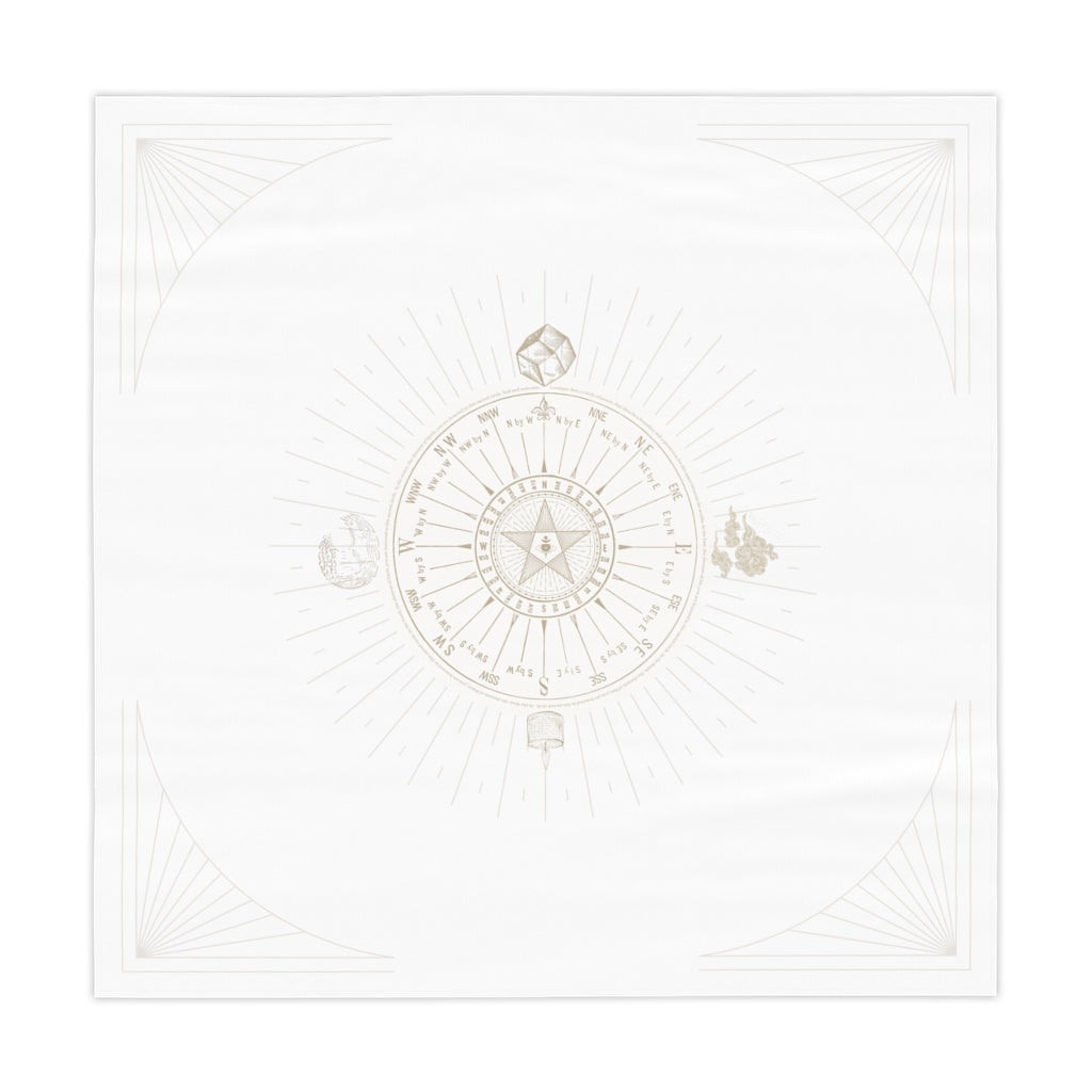Element Compass - White Table or Alter Cloth