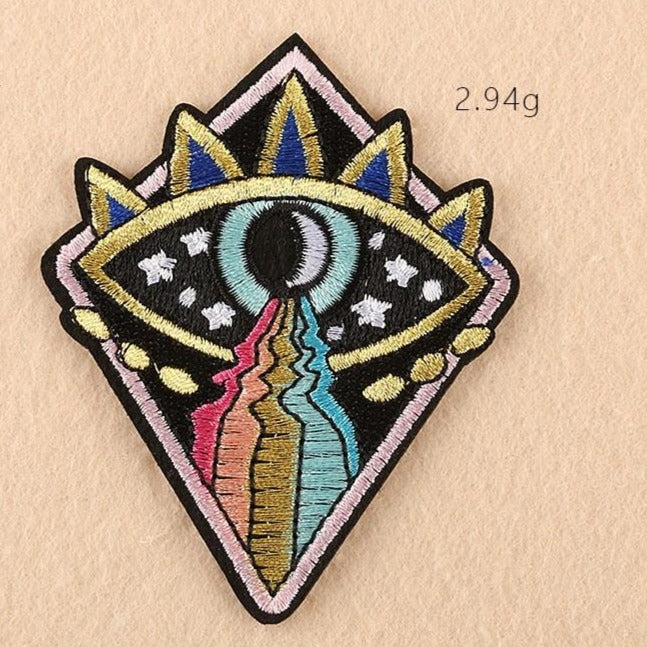 Eye Cry Rainbows - Embroidered Iron-On Patch