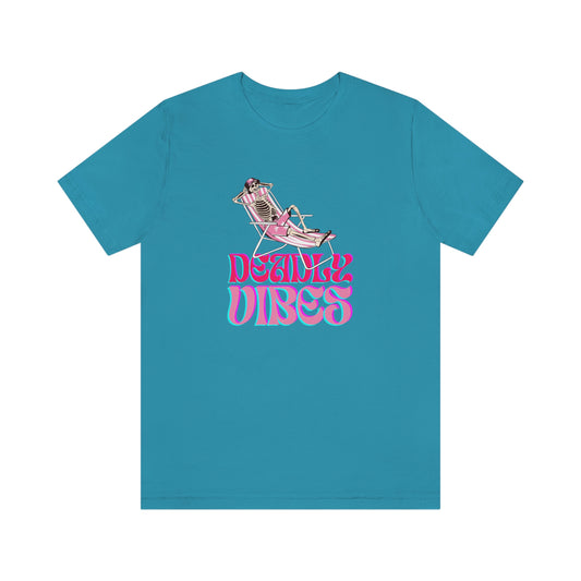 Deadly Vibes Vacation Soft Unisex Tee