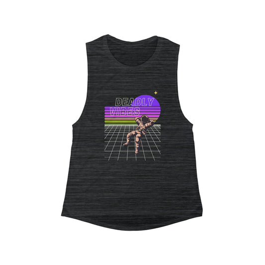 Deadly Vibe Space Flowy Scoop Muscle Tank