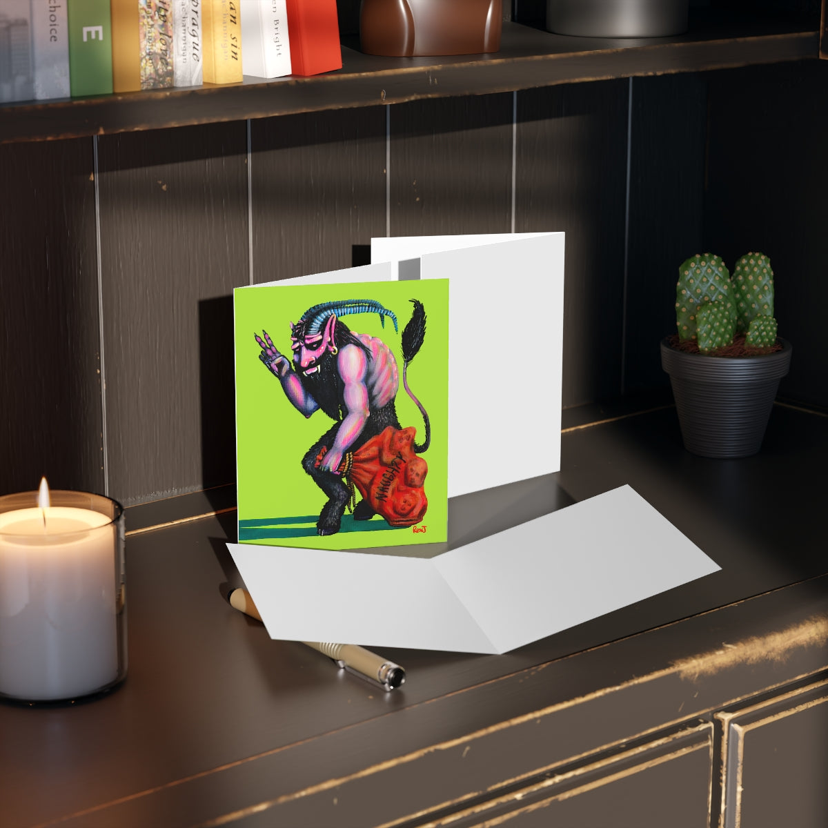 Krampus Holiday Greeting cards (8, 16, and 24 pcs)