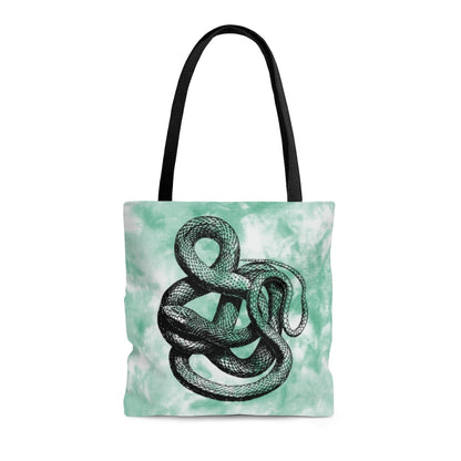 Slithery Snake Tote - Green Tie Dye