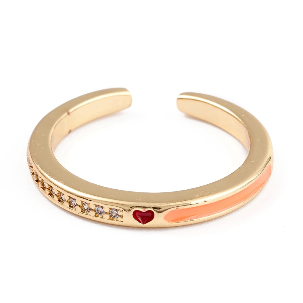 18K Stackable Heart Ring