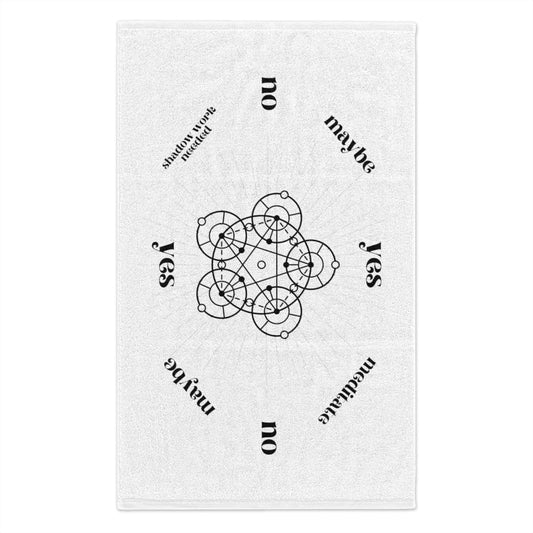 Pentagram Portable Divination Mat & Crystal Carrier 11"x18"