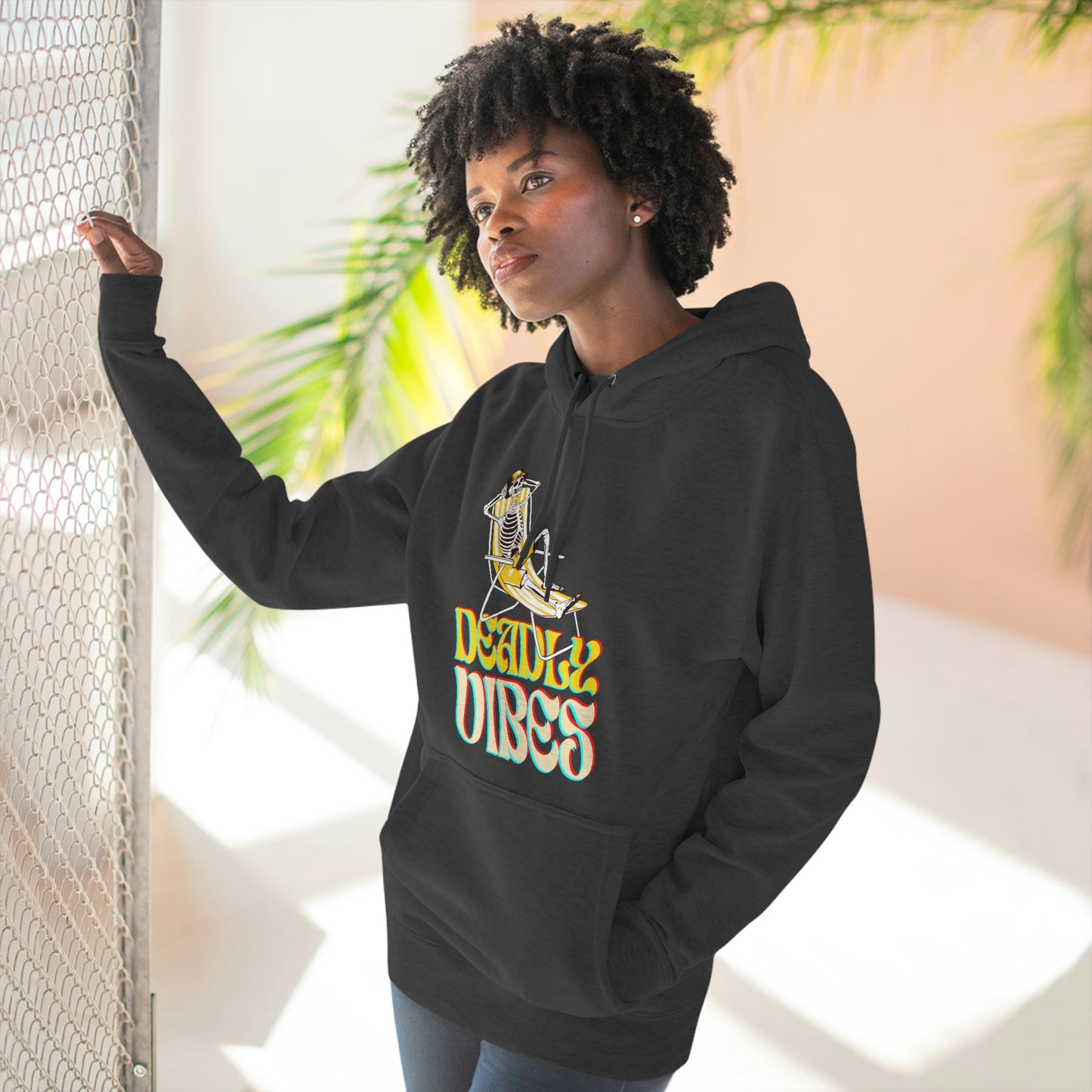 Deadly Vibes Vacation Unisex Premium Pullover Hoodie