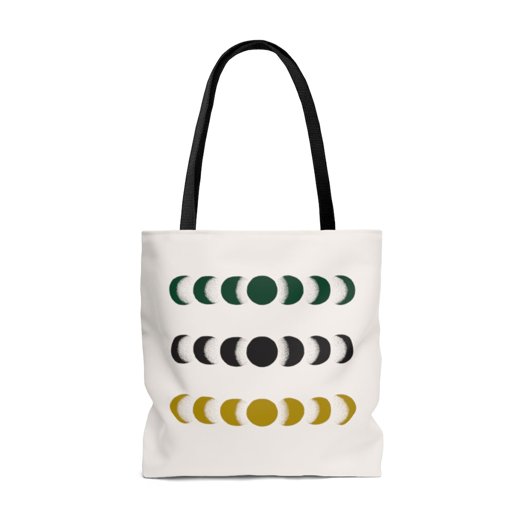 Moon Phase Snake Tote - Green