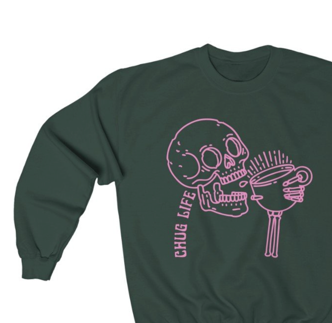 Chug Life Skeleton Sweatshirt