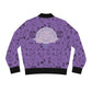 Bad Witch Club Woven Bomber Jacket - Purple