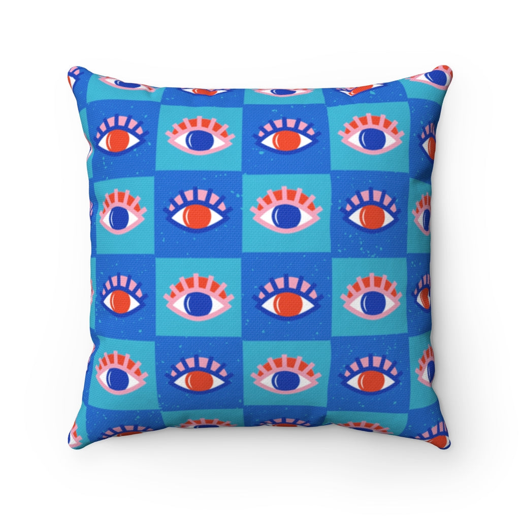 Evil Eyes on the Prize 2-Sided Square Throw Pillow INSERT INCLUDED