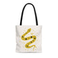 Moon Phase Snake Tote - Yellow
