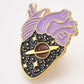 Space Heart Enamel Pin