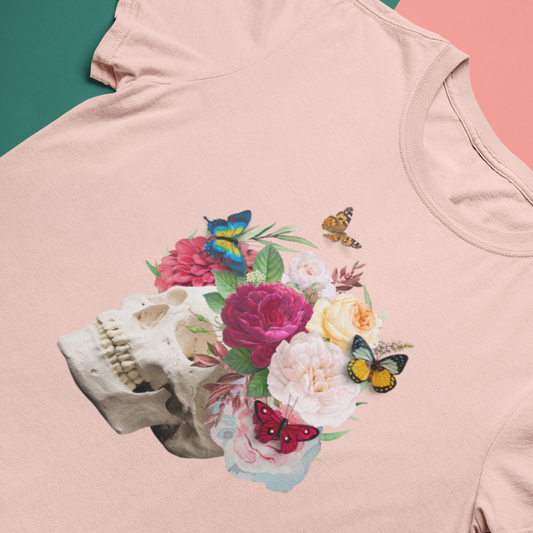 Floral Crown Tee Shirt - Butterflies