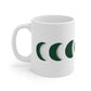 Green Moon Phase Mug - 11oz or 15oz