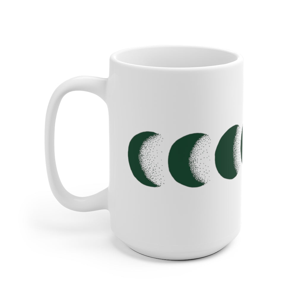 Green Moon Phase Mug - 11oz or 15oz