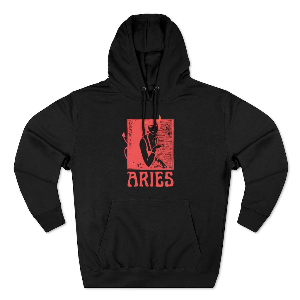 Aries Devil Unisex Premium Pullover Hoodie