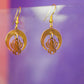 Crescent Moon & Spider 18K Gold Earrings