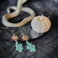 Snakes and Stars Earrings - 18K Gold and Handmade Resin