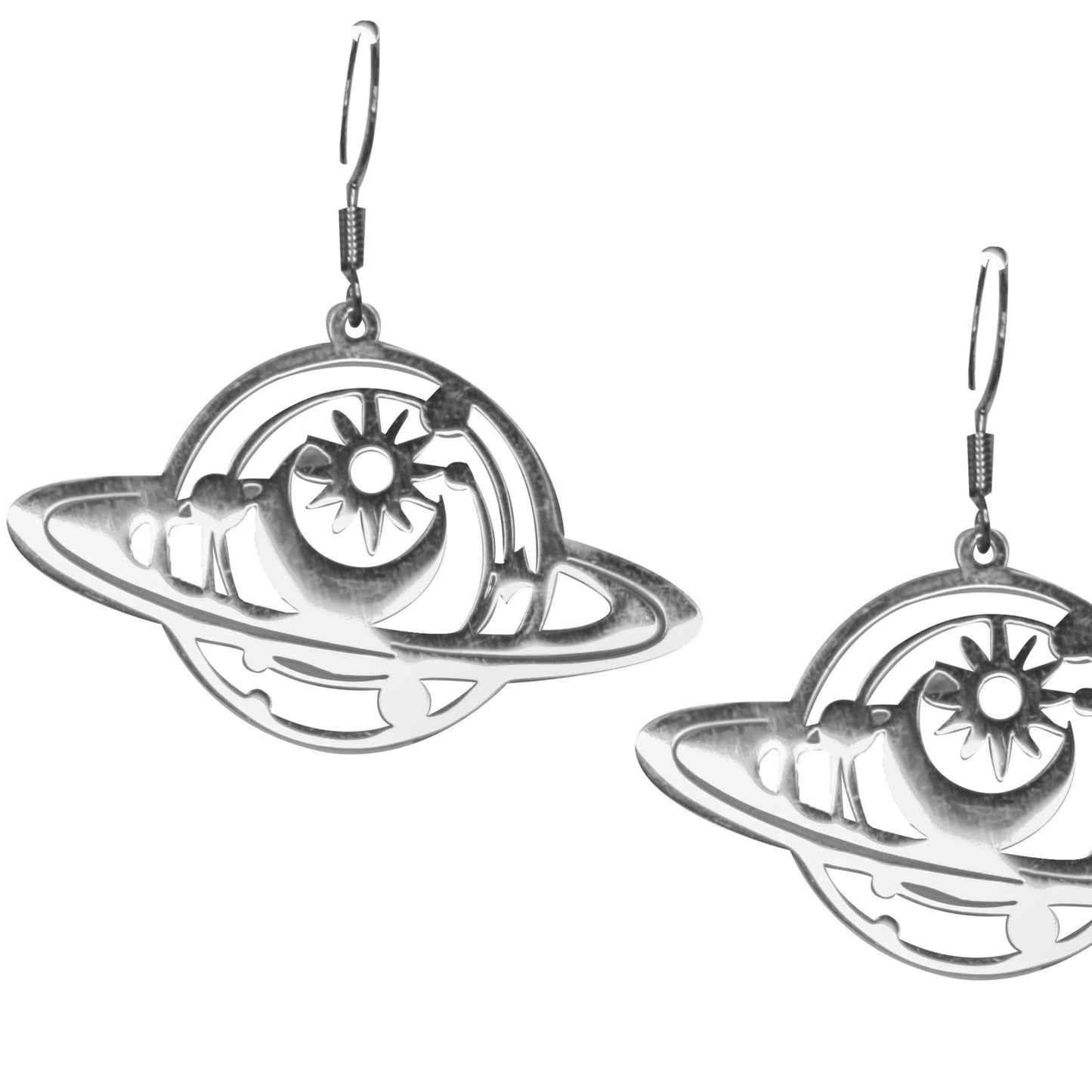 Big Saturn Energy - Dangle Earrings