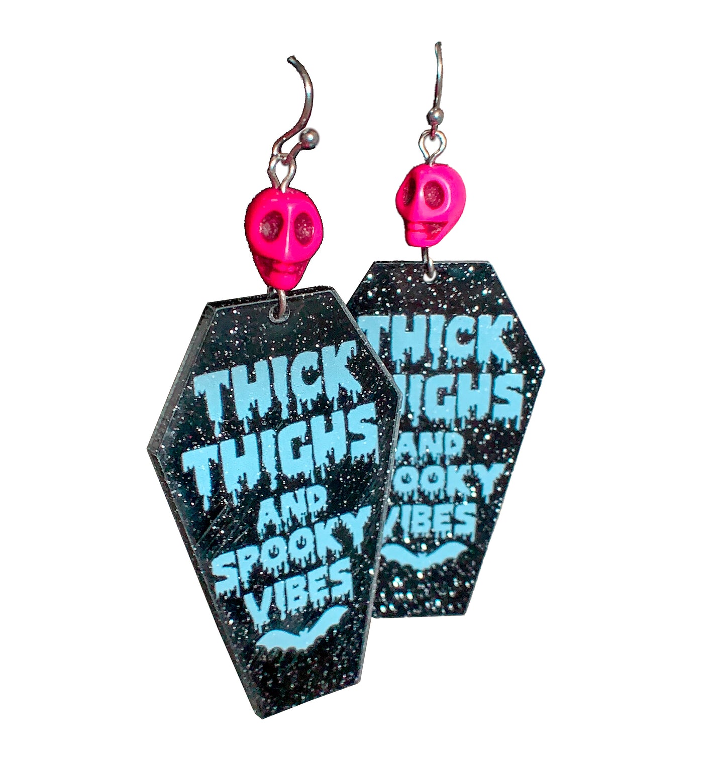 Thick Thighs Spooky Vibes Earrings